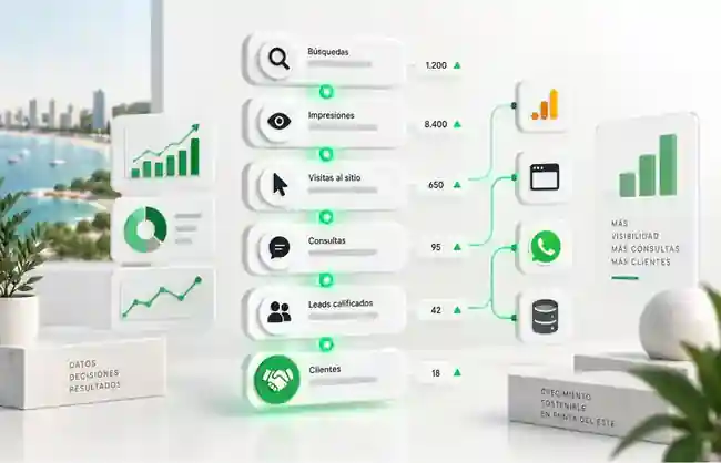 Medición de SEO local desde búsquedas hasta clientes